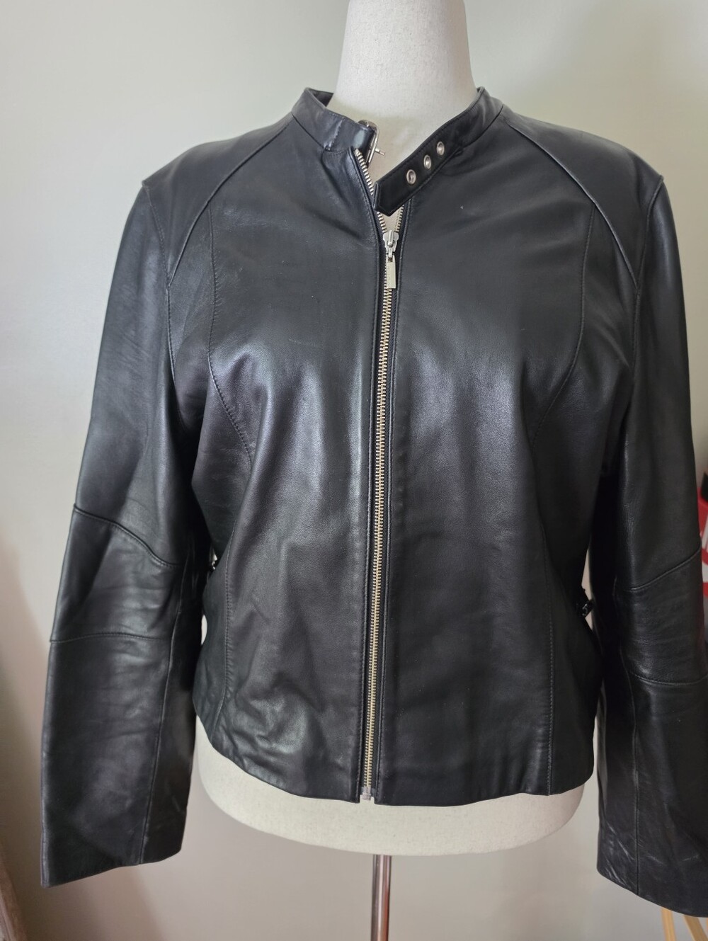 Wilsons Leather Classic Black Bomber Jacket